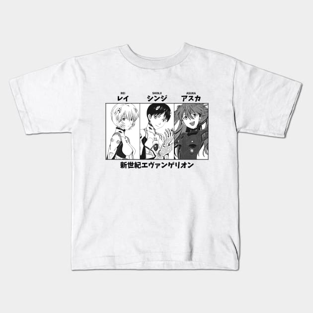 Neon Genesis Evangelion Children Kids T-Shirt by KMSbyZet